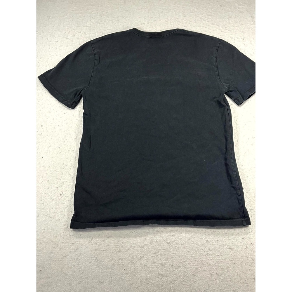 Y2K Champion T Shirt Men Small Black Embroidered Spellout Crew Neck Short Sleeve - Picture 2 of 9